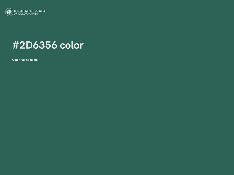 #2D6356 color image