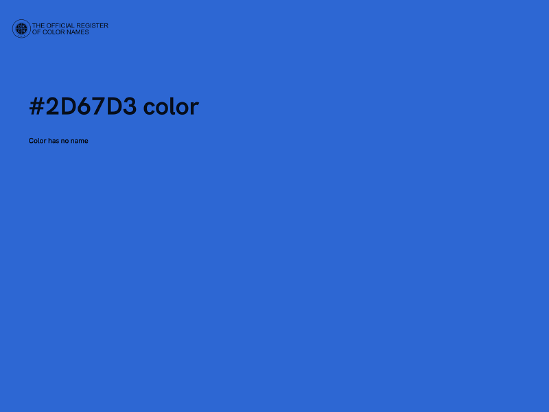 #2D67D3 color image