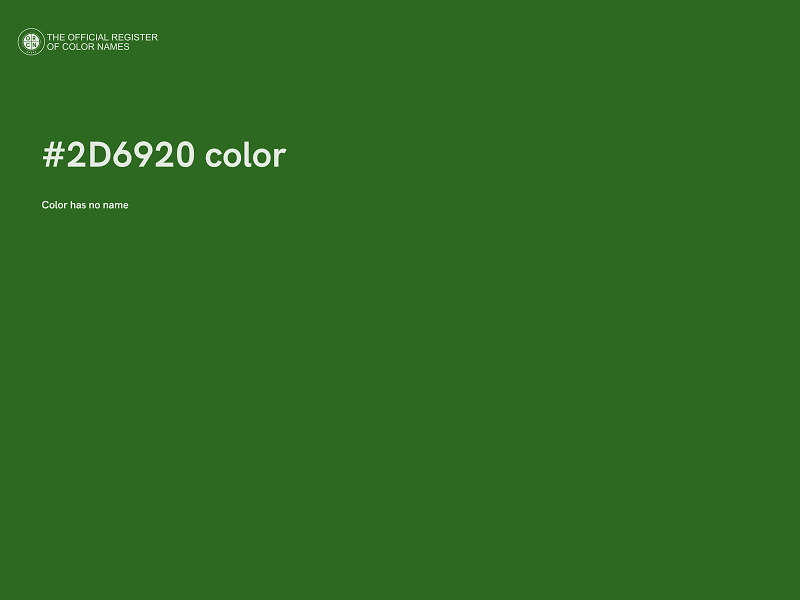 #2D6920 color image