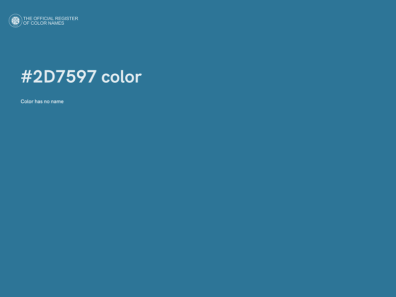 #2D7597 color image