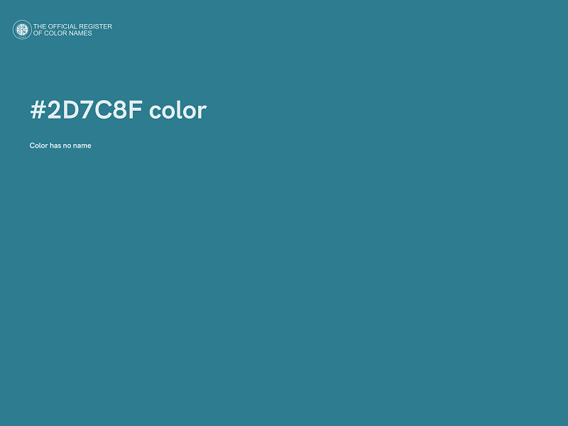 #2D7C8F color image