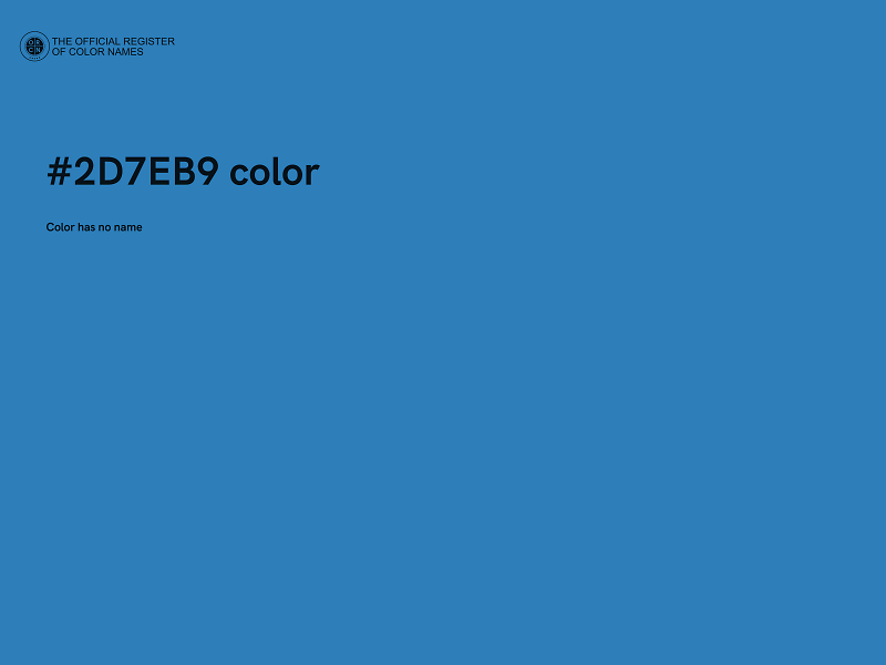 #2D7EB9 color image