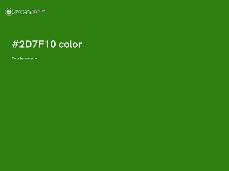 #2D7F10 color image