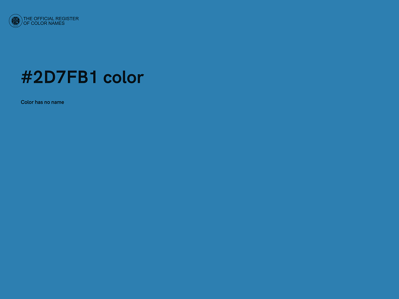 #2D7FB1 color image