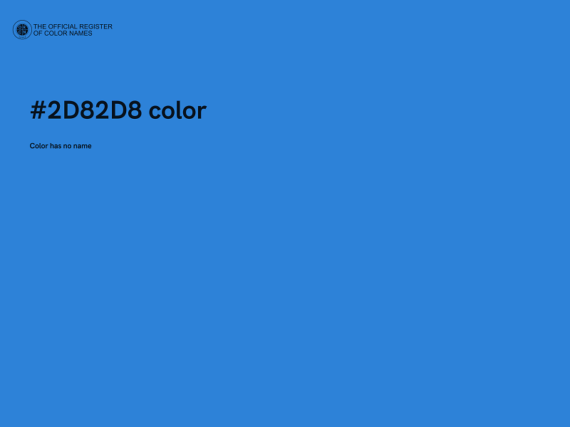 #2D82D8 color image