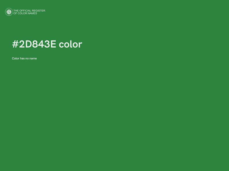 #2D843E color image