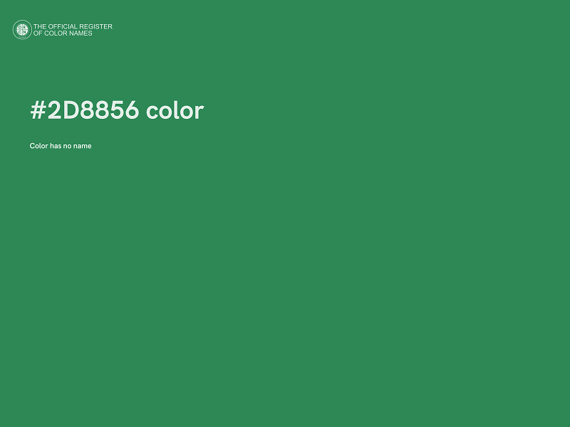 #2D8856 color image