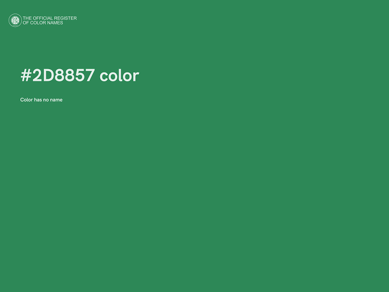 #2D8857 color image