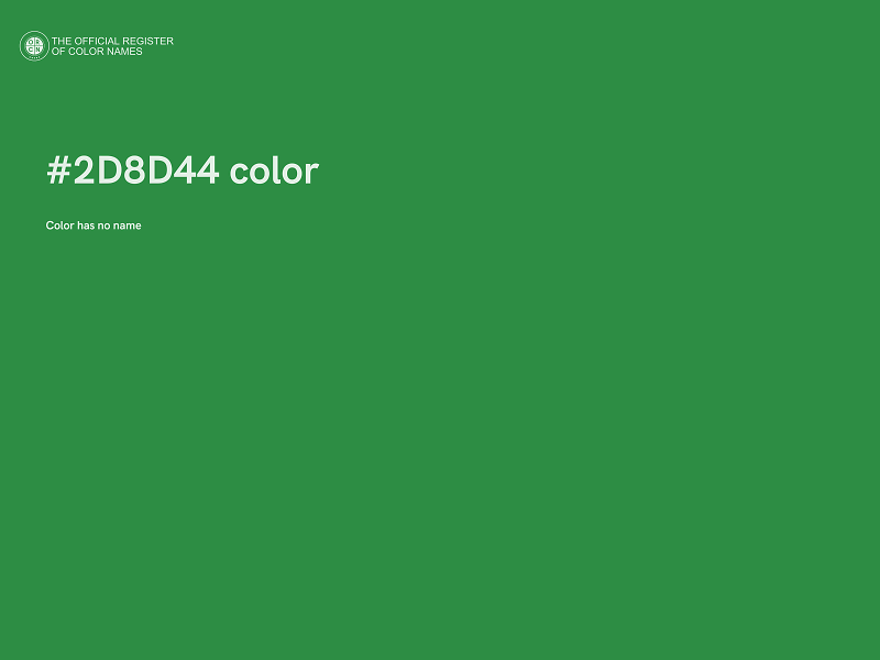 #2D8D44 color image