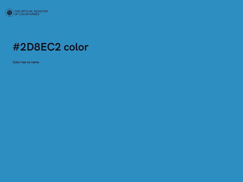 #2D8EC2 color image