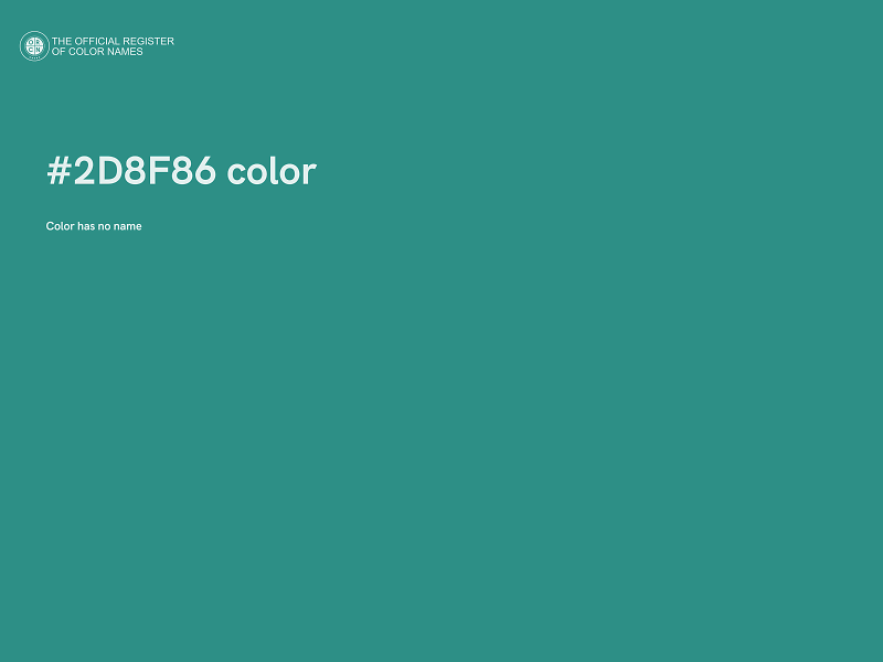 #2D8F86 color image