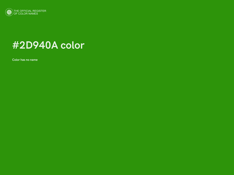 #2D940A color image