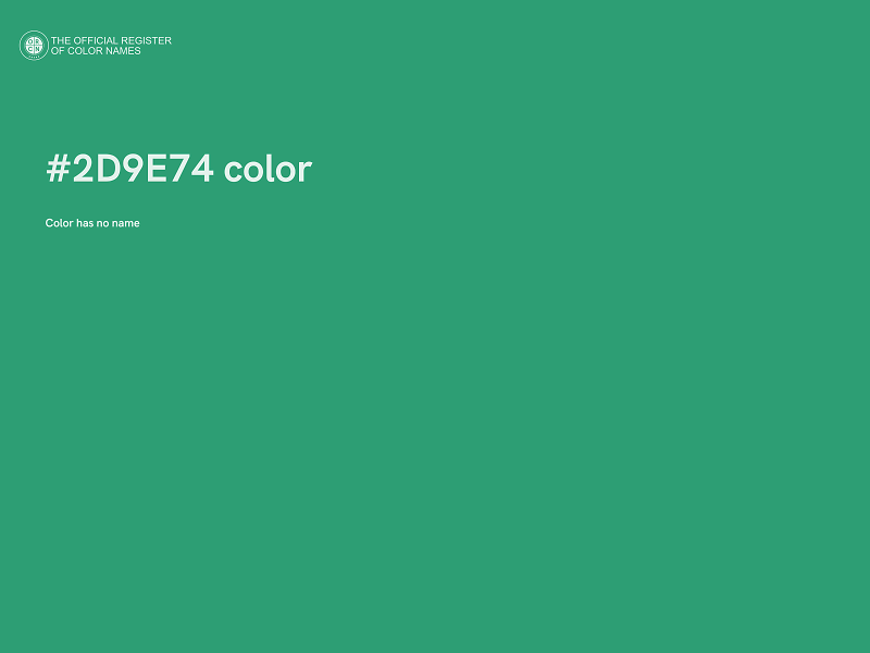 #2D9E74 color image