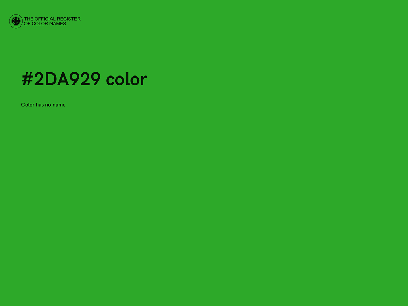 #2DA929 color image