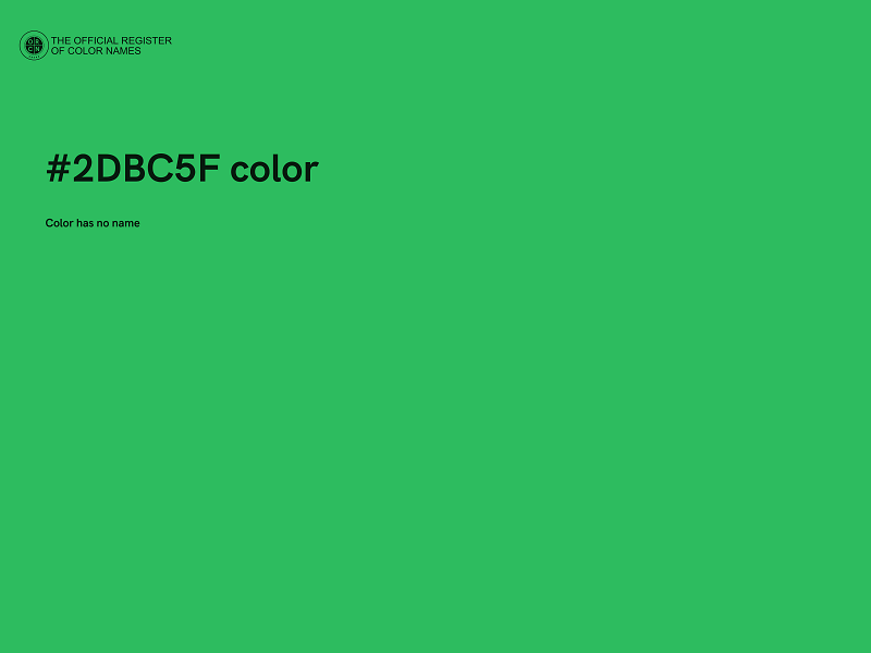 #2DBC5F color image