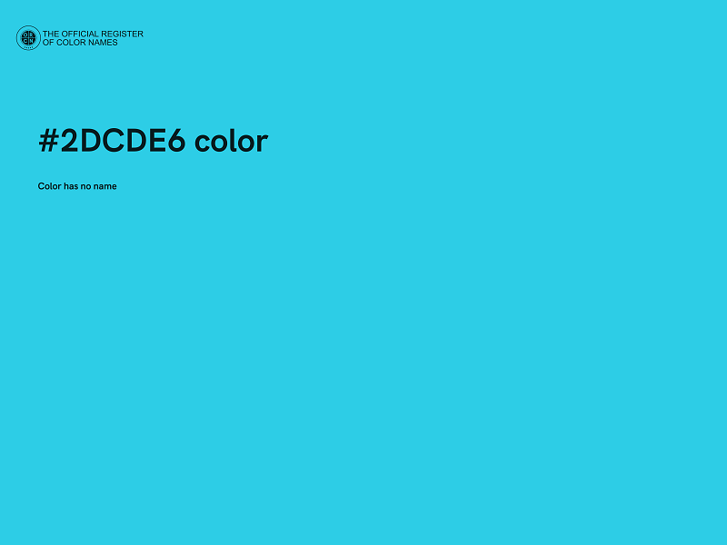 #2DCDE6 color image