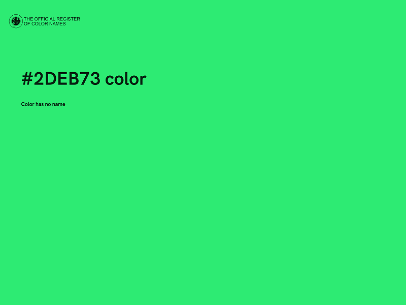 #2DEB73 color image