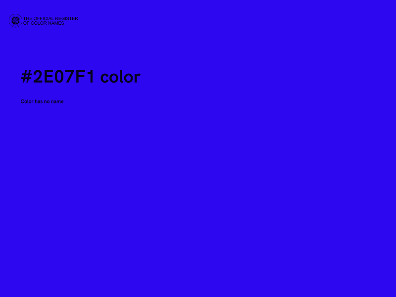 #2E07F1 color image