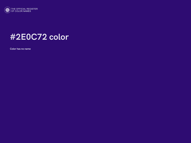 #2E0C72 color image