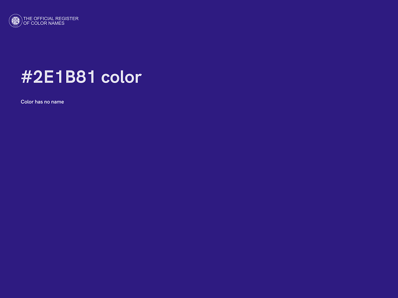 #2E1B81 color image