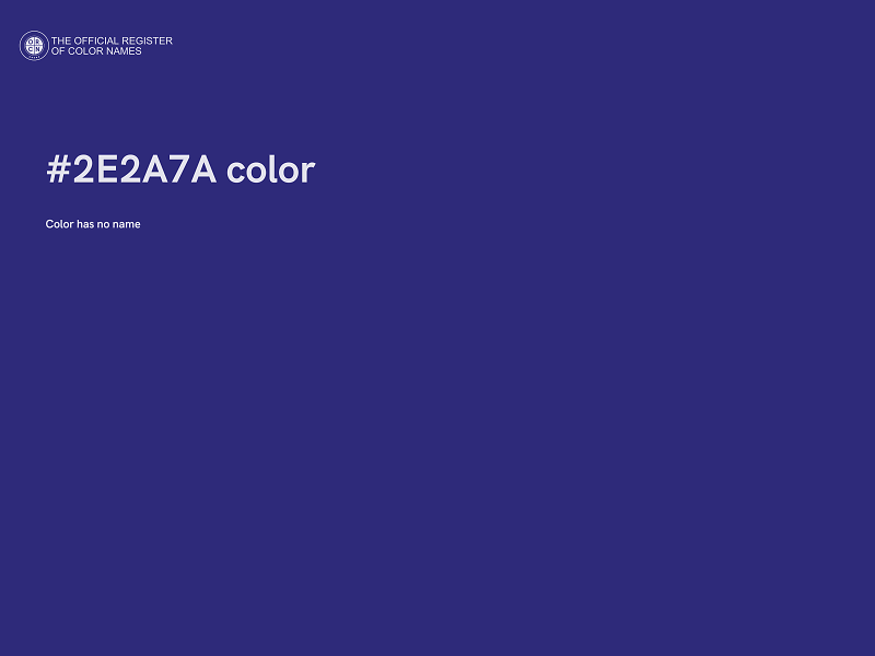 #2E2A7A color image