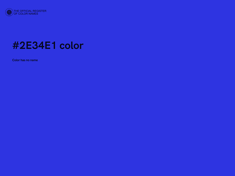 #2E34E1 color image