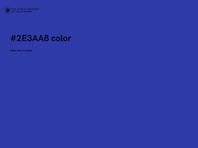 #2E3AA8 color image