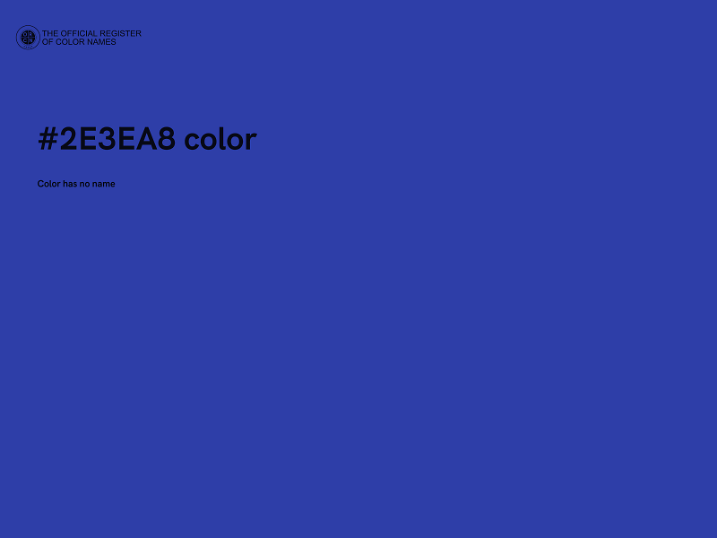 #2E3EA8 color image