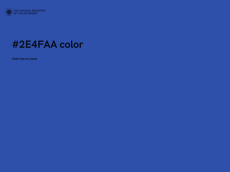 #2E4FAA color image