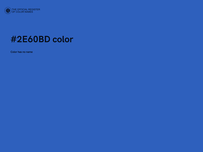 #2E60BD color image