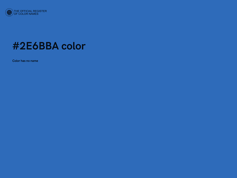 #2E6BBA color image