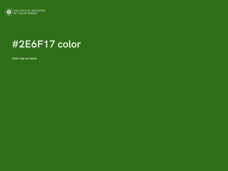 #2E6F17 color image