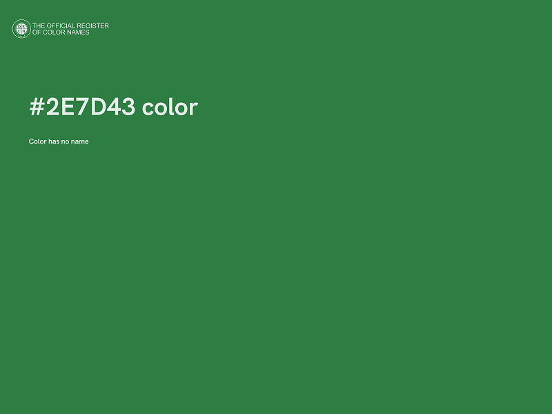 #2E7D43 color image