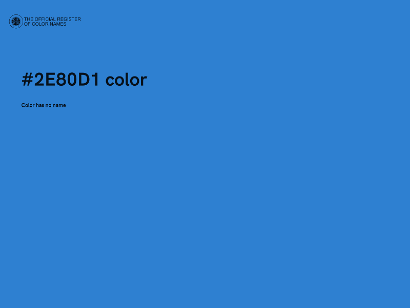 #2E80D1 color image