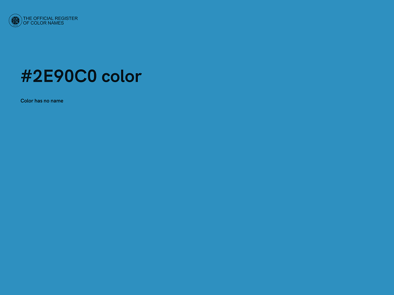 #2E90C0 color image