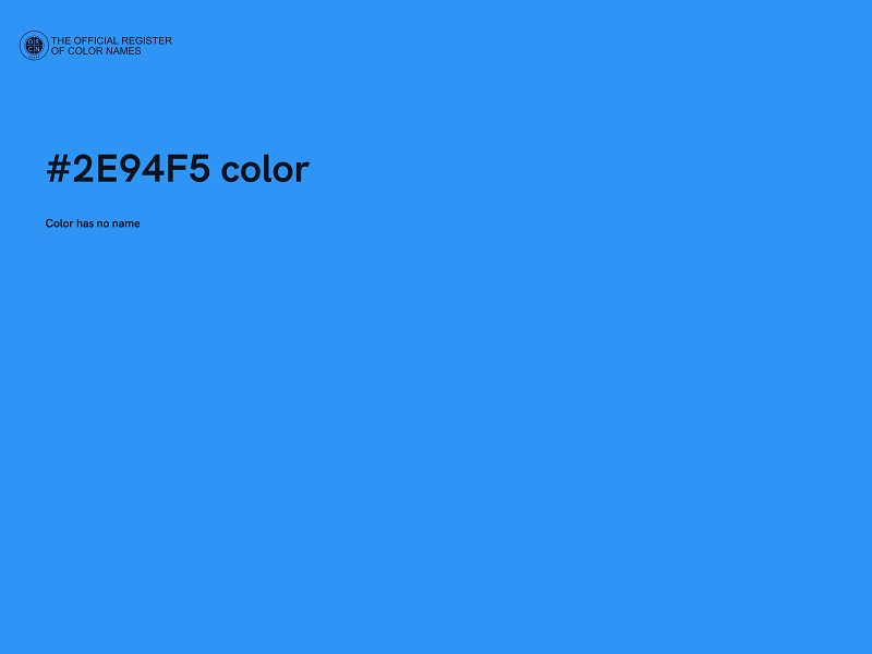 #2E94F5 color image