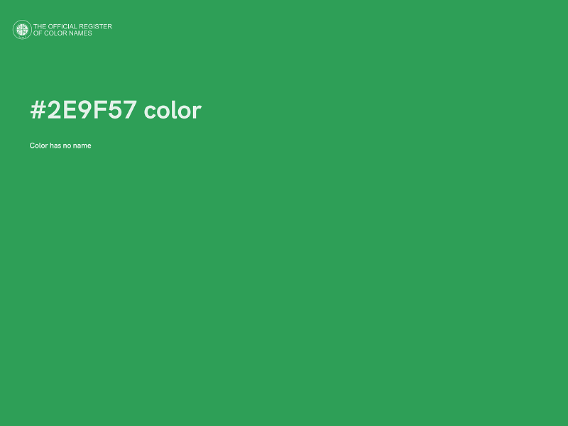 #2E9F57 color image