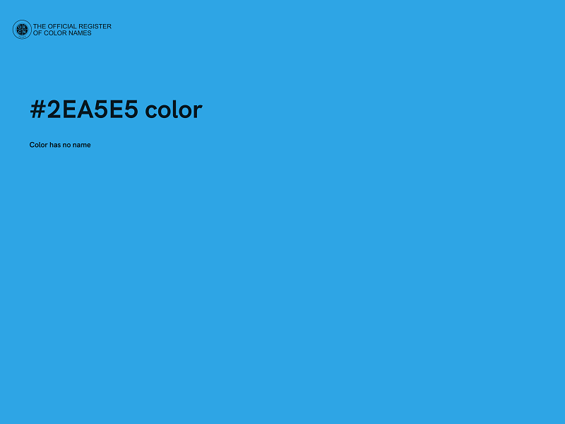 #2EA5E5 color image