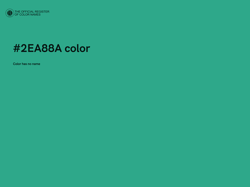 #2EA88A color image