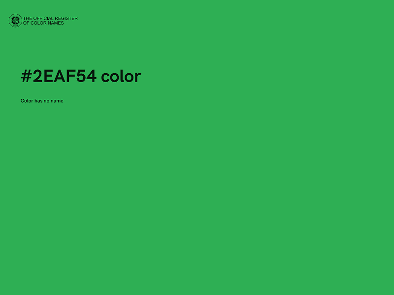 #2EAF54 color image