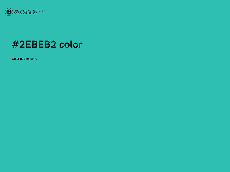 #2EBEB2 color image