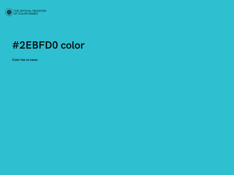 #2EBFD0 color image