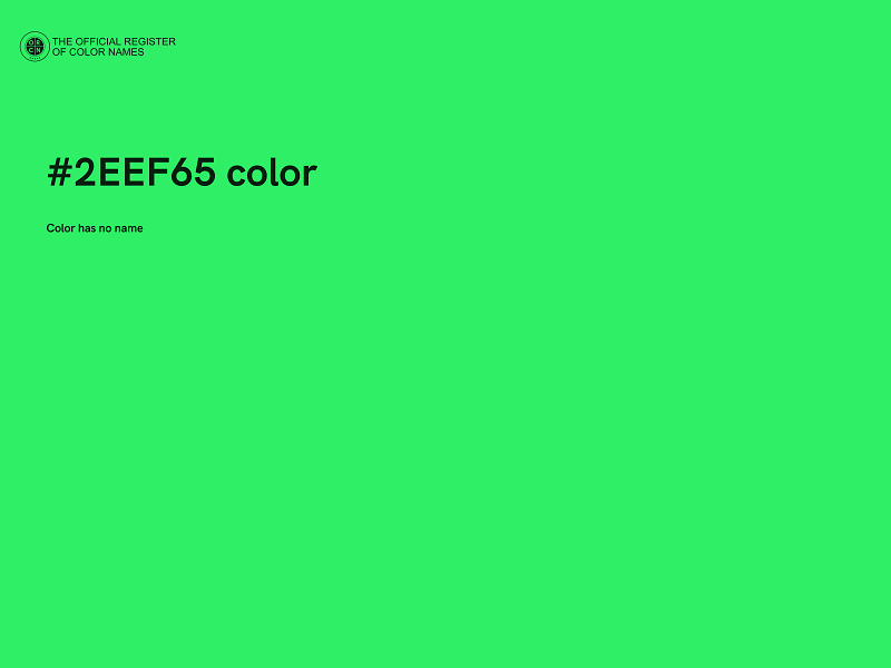 #2EEF65 color image