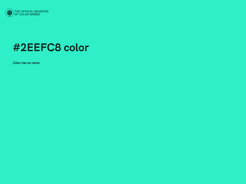 #2EEFC8 color image