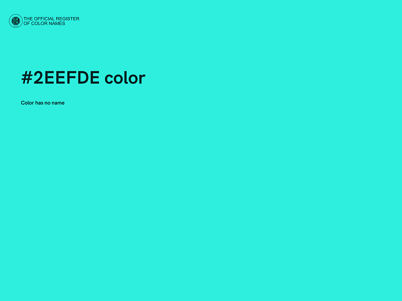 #2EEFDE color image