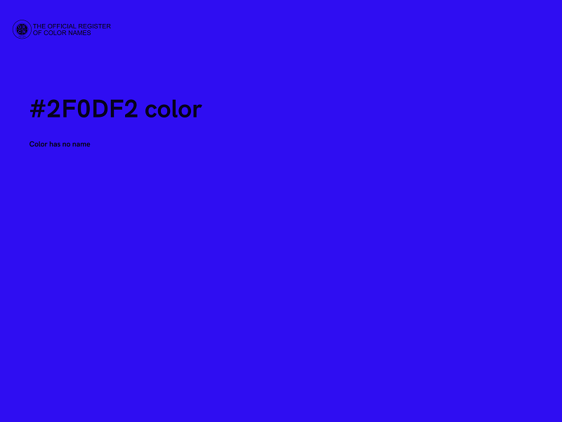 #2F0DF2 color image