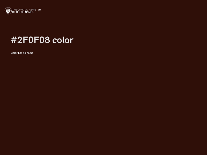 #2F0F08 color image