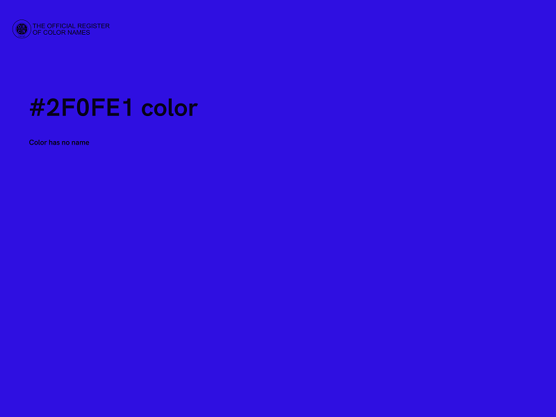 #2F0FE1 color image