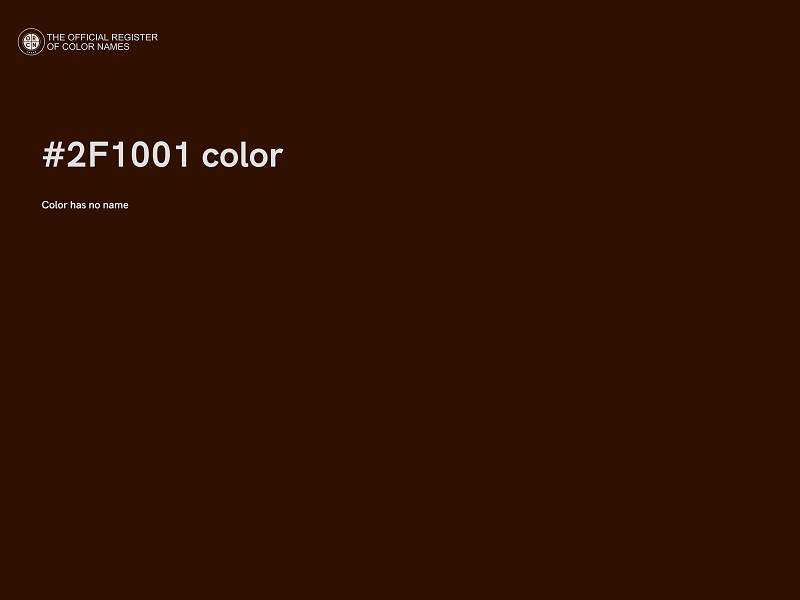 #2F1001 color image