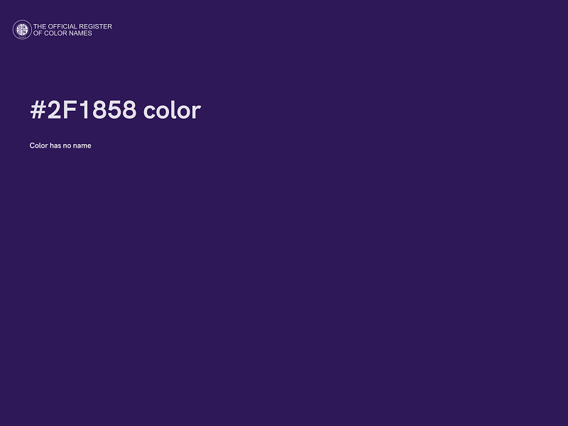 #2F1858 color image